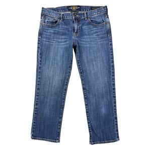 Lucky Brand Sweet N Crop Jeans Women’s 6 28 Mid Rise Straight Boho Indie